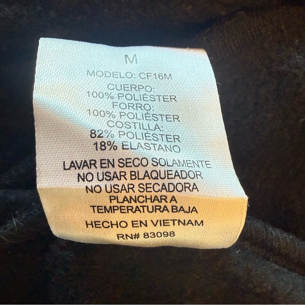 Cavalini Double breasted, black short women’s Coat size medium - Picture 9 of 11